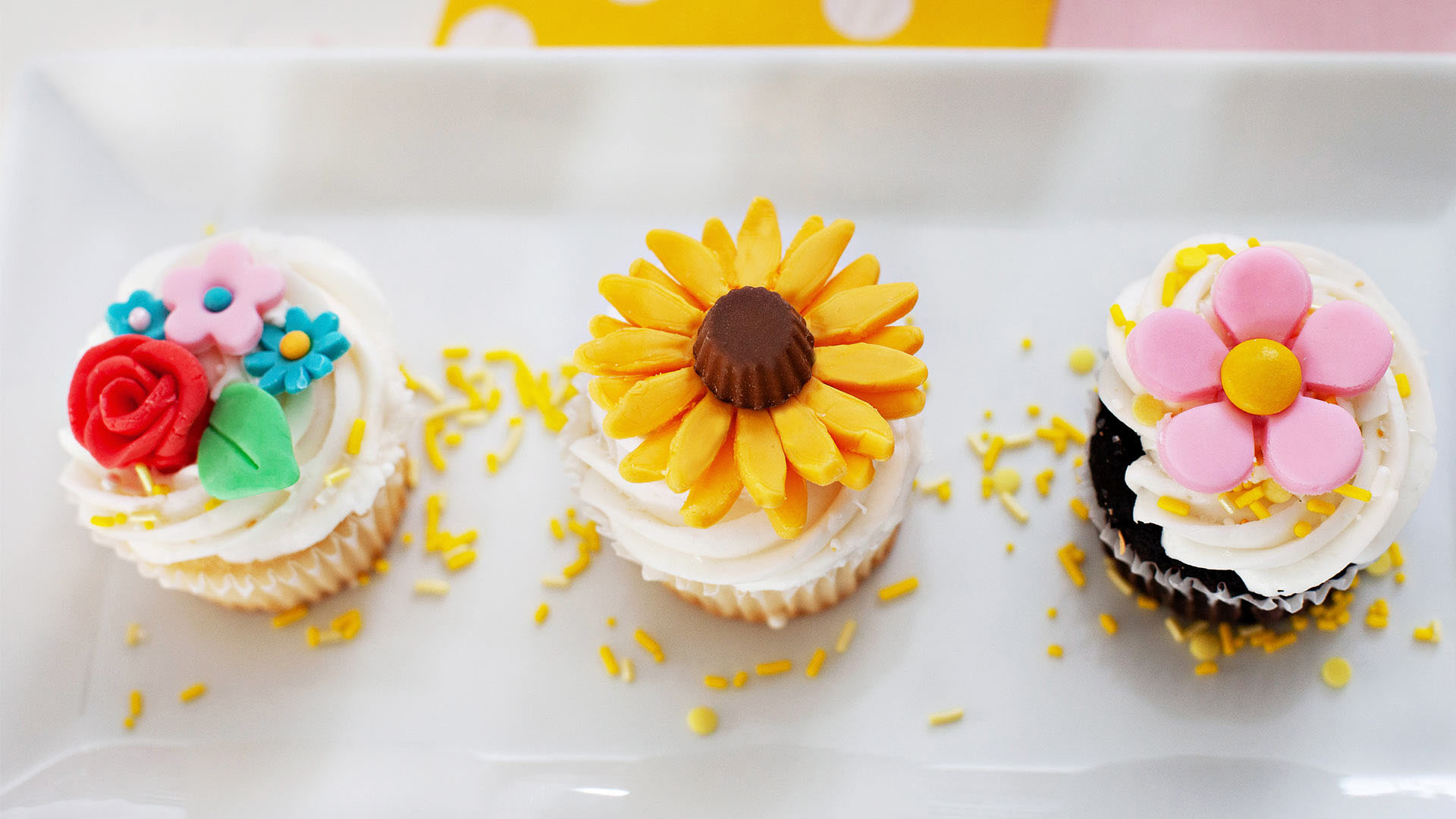 fondant sunflowers