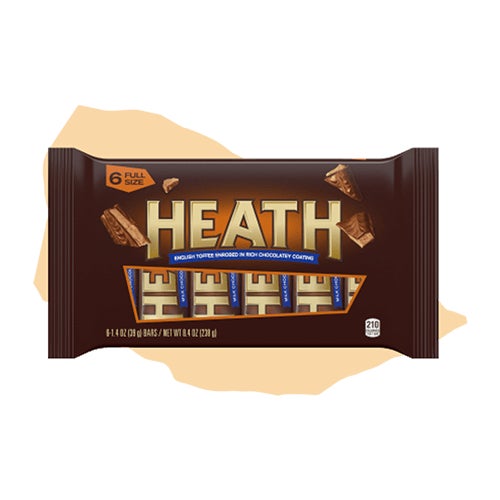 pack of heath chocolatey english toffee candy bars