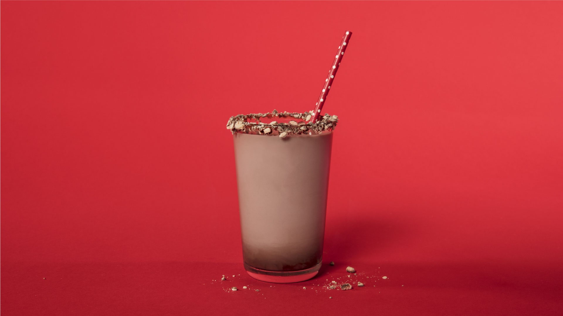 Chocolate Milk with Malted Rim