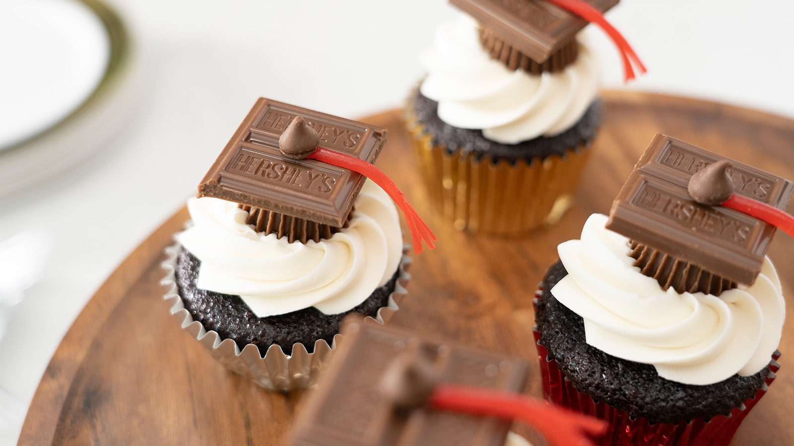 graduation cap cupcake topper