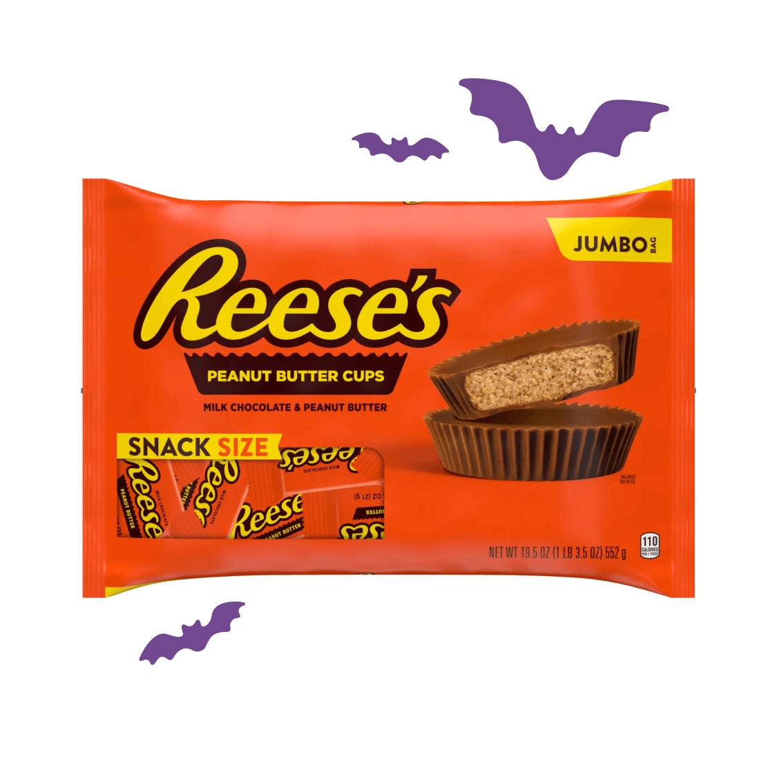 jumbo bag of reeses milk chocolate peanut butter cups